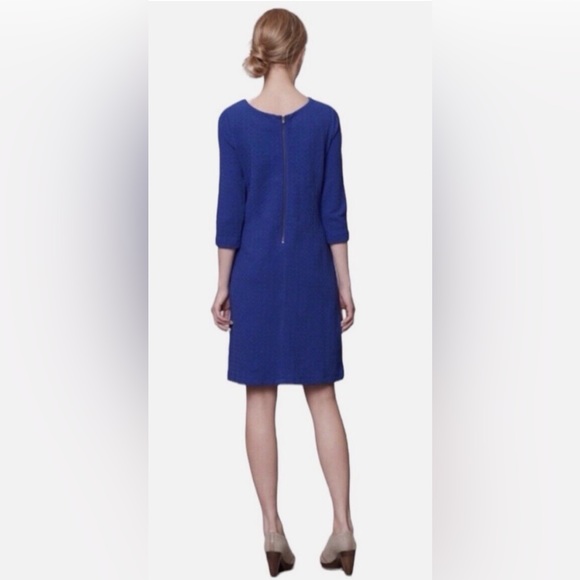 Ganni Anthropologie -  Lousa Shift Dress with Textured Cotton Stretch in… - Picture 2 of 6